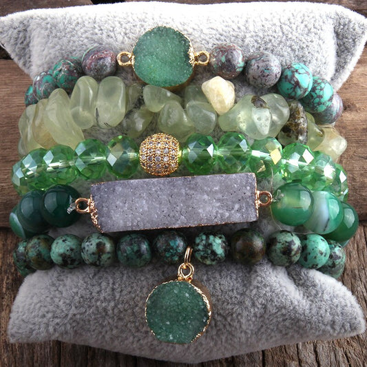Irresistible Mystique in Green Bracelet & Bangle 5-Piece Set