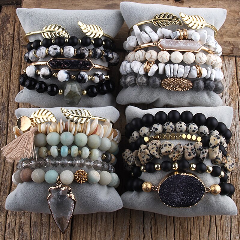 Eclipse Noir in Mix Color 6-Piece Bracelet Stack